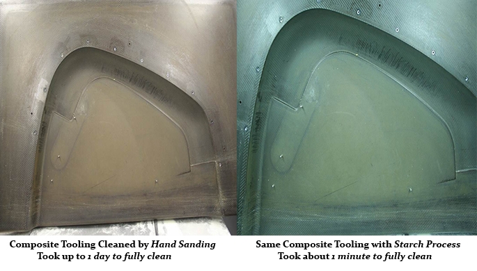 Composite tool cleaning